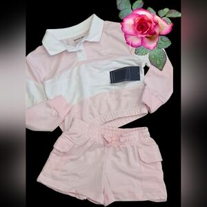 New Reebok polo 2pc sport outfit set Girls size 5